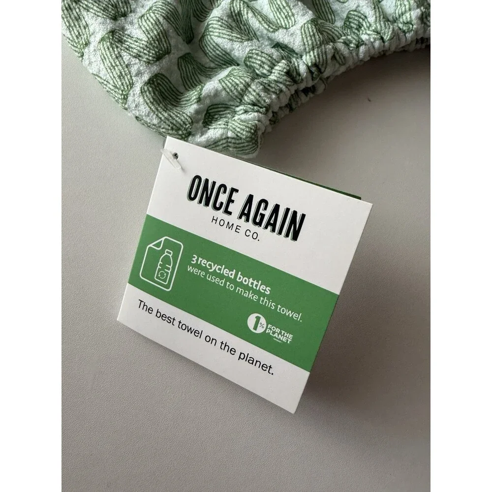 Once Again Home Co. Fast Drying Hair Towel Green
